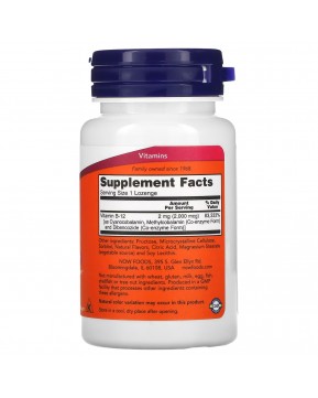 NOW Foods, B-12, 2000 мкг, 100 леденцов